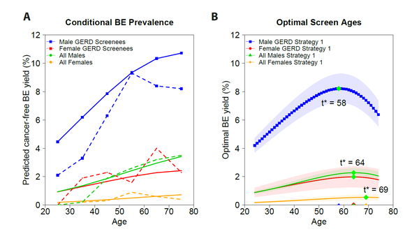 Mathematical modeling suggests older ages for beginning screening